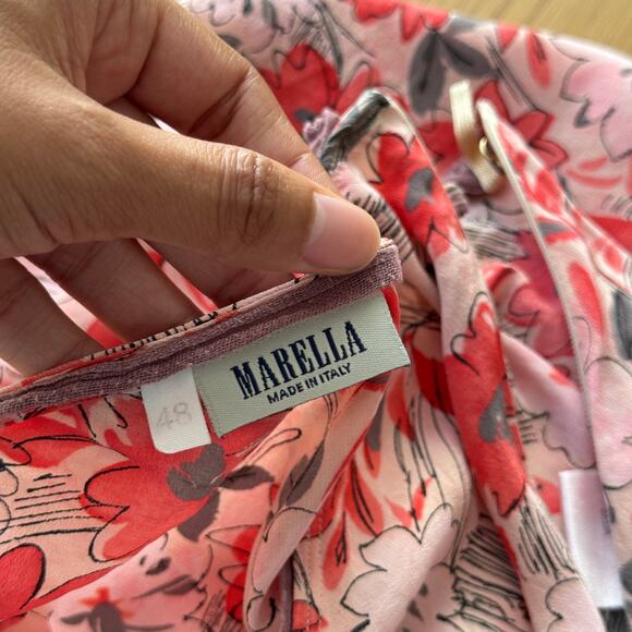 Vintage 100% Silk Floral Co-Ord Set by Marella (S) - Picture 12 of 12